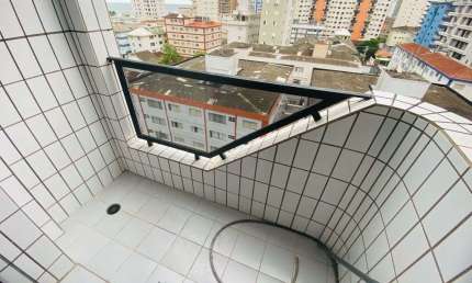 Apartamento 01 dormitório vista mar no Boqueirão em Praia Grande