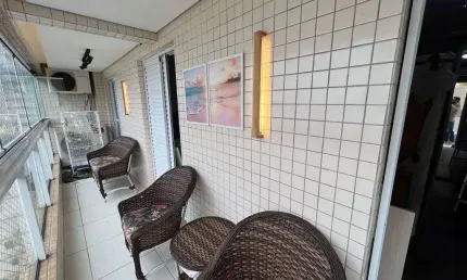 Charmoso Apartamento 3 Dormitórios com Vista Mar em Aviação, Praia Grande