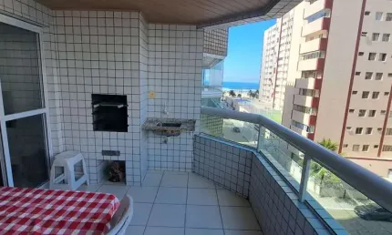 Apartamento 02 dormitórios vista mar na vila guilhermina.
