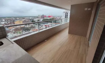 Ótimo apartamento com 97m²  a 300 metros da praia na Tupi em Praia Grande