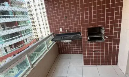 Apartamento  de 120m²  3 Dormitórios (2 Suítes) a 200m da praia na Guilhermina