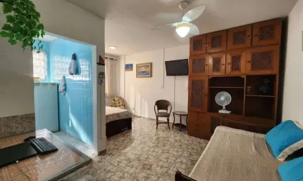 Kitão amplo e mobiliado – 35 m² – boqueirão - praia grande