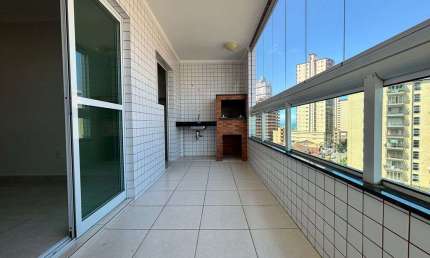 Apartamento de 2 quartos  semi-mobiliado no  Vila Caiçara em Praia Grande-S.P.
