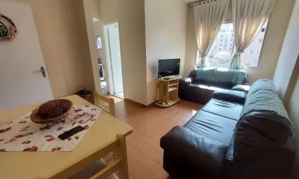 Lindo apartamento para investimento de 1 dormitório no boqueirão em praia grande