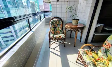 Apartamento 2 dorm 1 suíte 77m²  com piscina na vila tupi - pg