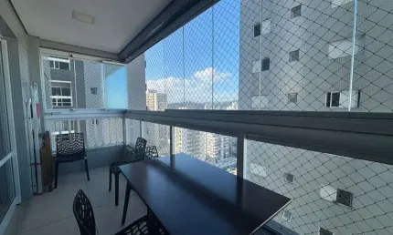 Apartamento mobiliado vista mar de 1 suíte no boqueirão – praia grande | sp
