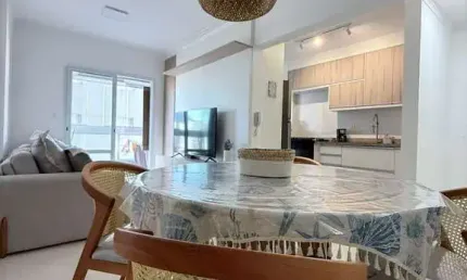 Apartamento mobiliado vista mar de 1 suíte no boqueirão – praia grande | sp