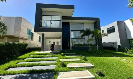 Casa luxuosa - 4 suítes - alphaville litoral norte 1