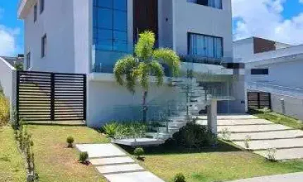 Casa alto padrão em condomínio - 5 quartos com suíte - alphaville litoral norte 3