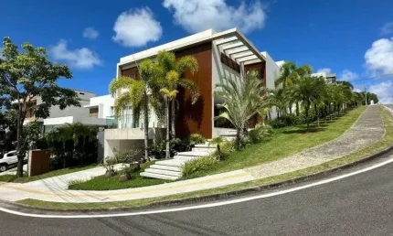 CASA LUXUOSA - 4 SUÍTES - PORTEIRA FECHADA - ALPHAVILLE SALVADOR 2