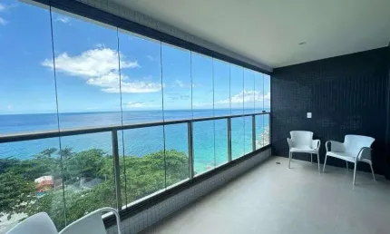Apartamento - 1/4 e sala - vista mar- porteira fechada - ondina