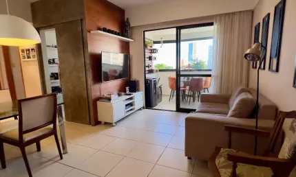 Belíssimo apartamento de 3/4 com suíte e varanda, no stiep