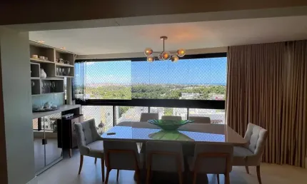 Belíssimo apartamento de 3/4,  totalmente mobiliado, no alpha ville