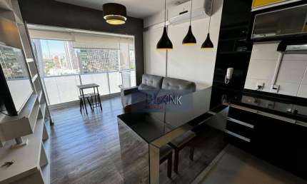 Apartamento com 1 dormitório para alugar, 33 m² por R$ 5.708,89/mês - Santo Amaro - São Paulo/SP