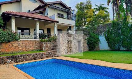 Casa para venda alto padrão com 4 quartos sendo 2 suítes, 1 térrea,  no condomínio Arboreto dos Jequitibás (Sousas) - Campinas/SP