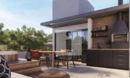 Casa no taquaral com 3 suítes e rooftop  à venda, 168 m² por r$ 1.320.200,00 - chácara primavera - campinas/sp
