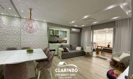 Belíssimo apartamento - semi mobiliado - 103m2 privativos - Próximo Shopping ABC, Hospital Brasil e Av. Portugal em Santo André.