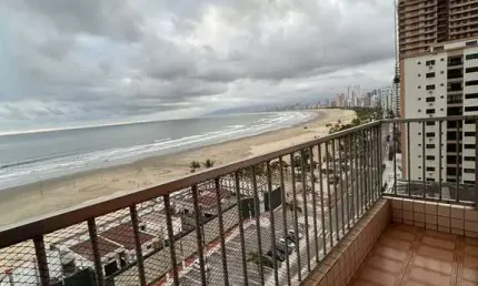 Apartamento para locação no canto do forte - 3 dormitórios, frente mar.