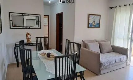Apartamento para locação na ocian - 2 dormitórios, sendo 1 suíte, mobiliado.