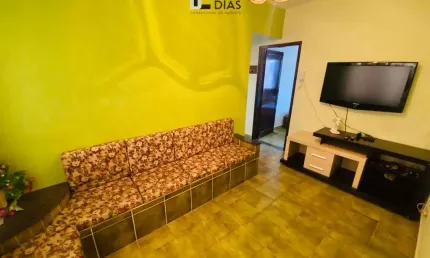 Apartamento para locação  na tupi 2 dormitórios, mobiliado 150  metros da praia