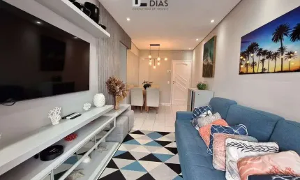 Apartamento a venda na ocian - 2 dormitórios, vista mar e  lazer.