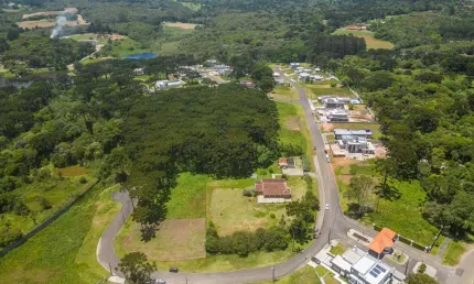 Terreno em condomínio fechado à venda na Rua Osmário de Oliveira Bastos, 1353, Vila Fuck, Piraquara, 1319 m2 por R$ 923.489
