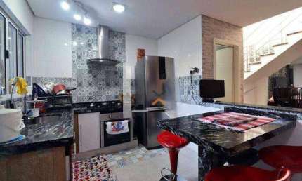 Sobrado com 3 dormitórios à venda, 185 m² por R$ 905.000,00 - Vila Léa - Santo André/SP