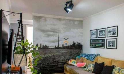 APARTAMENTO COM 3 DORMITÓRIOS SENDO 1 SUÍTE, 2 BANHEIROS, 2 VAGAS, NA VILA GUIOMAR - SANTO ANDRÉ.