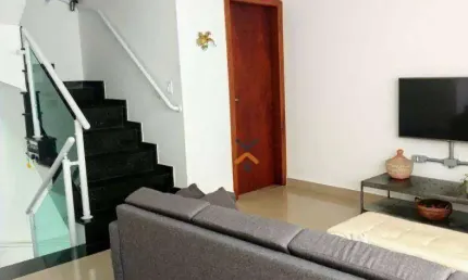 Sobrado com 3 dormitórios à venda, 128 m² por r$ 655.000,00 - vila valparaíso - santo andré/sp
