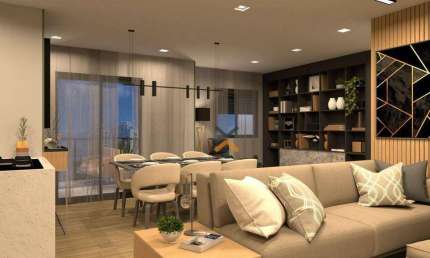 Cobertura com 3 dormitórios à venda, 137 m² por R$ 1.334.740,64 - Vila Valparaíso - Santo André/SP