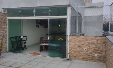 Cobertura com 3 dormitórios à venda, 176 m² por R$ 750.000,00 - Vila Scarpelli - Santo André/SP