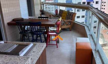 Apartamento com 3 dormitórios à venda, 127 m² por R$ 990.000 - Aviação - Praia Grande/SP