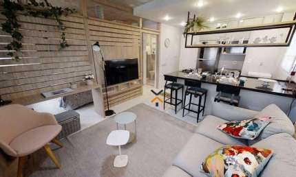 Apartamento com 1 dormitório para alugar, 36 m² por R$ 2.935,79/mês - Jardim Jamaica - Santo André/SP