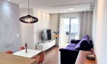 Apartamento com 2 dormitórios à venda, 53 m² por R$ 340.000 - Vila Tibiriçá - Santo André/SP