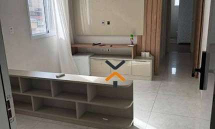 Cobertura com 2 dormitórios para alugar, 103 m² por R$ 4.045,00/mês - Vila Curuçá - Santo André/SP