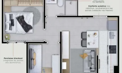 Apartamento com 2 quartos à venda na Rua Galeão Carvalhal, Jardim Bela Vista, Santo André