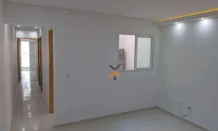 Apartamento com 2 dormitórios para alugar, 55 m² por R$ 1.860,00/mês - Jardim das Maravilhas - Santo André/SP