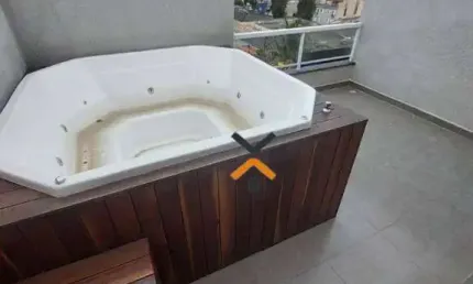 Cobertura com 3 dormitórios, 124 m² - venda por r$ 810.000,00 ou aluguel por r$ 4.310,00/mês - vila scarpelli - santo andré/sp