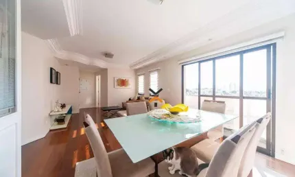 Apartamento com 3 dormitórios para alugar, 143 m² por r$ 10.800/mês - vila bastos - santo andré/sp