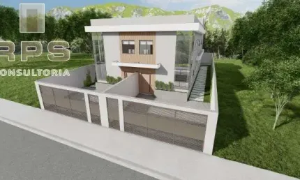 Casa na Vila Petrópolis em Atibaia com 190m² construídos, 3 quartos sendo suítes, piscina, churrasqueira, acabamento de alto padrão, pronta  Abril/24