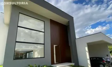 Casa de luxo à venda no Condomínio Figueira Garden em Atibaia,  4 quartos todos suítes, 6 vagas de garagem, piscina, espaço gourmet,  lazer completo!