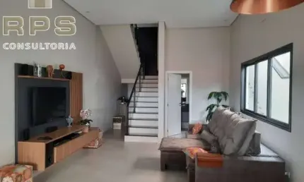 Com 3 suítes, possui 4 banheiros, 2 vagas de garagem, lavabo. móveis planejados, portão eletrônico, armário embutido, churrasqueira