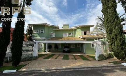 Casa no Condomínio Shambala I em Atibaia, MOBILIADA, 5 quartos todos suítes com 1 delas no térreo, salas integradas,   adega climatizada, piscina!