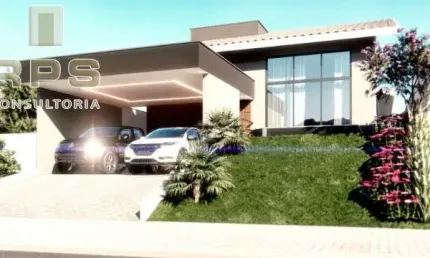 Casa em construção no  Condomínio Elementum em Atibaia, térrea, 3 suites, piscina, área gourmet, infra estrutura completa de lazer e fácil acesso!azer
