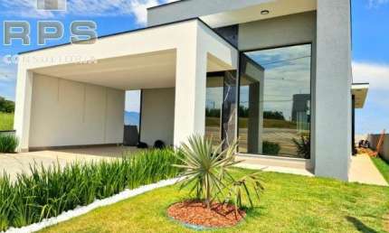 Casa térrea  no Condomínio Elementum em Atibaia, 3 suites, piscina integrada com área gourmet, móveis planejados, e infra estrutura completa de lazer