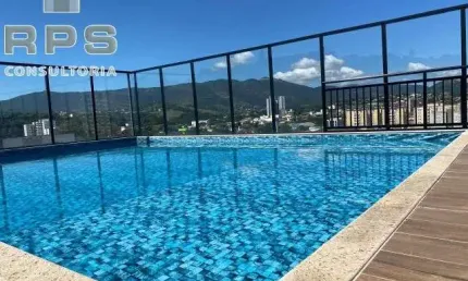 Apartamento de 57,03 m² ,com 02 dormitórios , sala , cozinha americana , rooftop equipado, piscina , churrasqueira