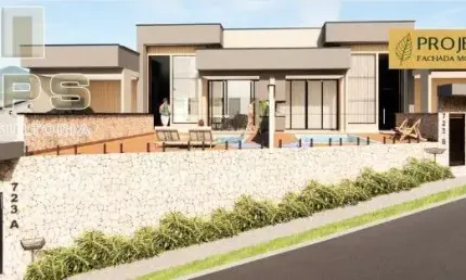 Casa térrea no jardim dos pinheiros com 03 suites com closet , cozinha integrada , área gourmet com piscina e churrasqueira , 06 vagas  de garagem