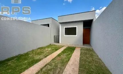 Casa nova no Jardim imperial com 2 dormitórios, conceito aberto, lavabo, lavanderia, quintal gramado e 2 vagas. Oportunidade de imóvel econômico.