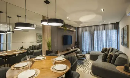 Lindíssimo apartamento mobiliado e decorado, 2 suítes 82m², bavária, gramado.
