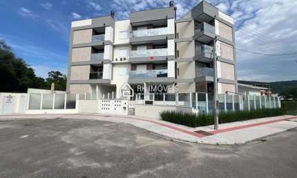 Apartamento de 3 dormitórios, semi mobiliado, vaga de garagem, frente rua e vista Morro em Palmas/Governador Celso Ramos